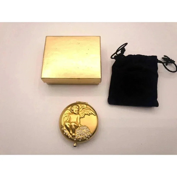 Estee Lauder September Angel Compact Lucidity Translucent Pressed Powder 1990 - Picture 1 of 4